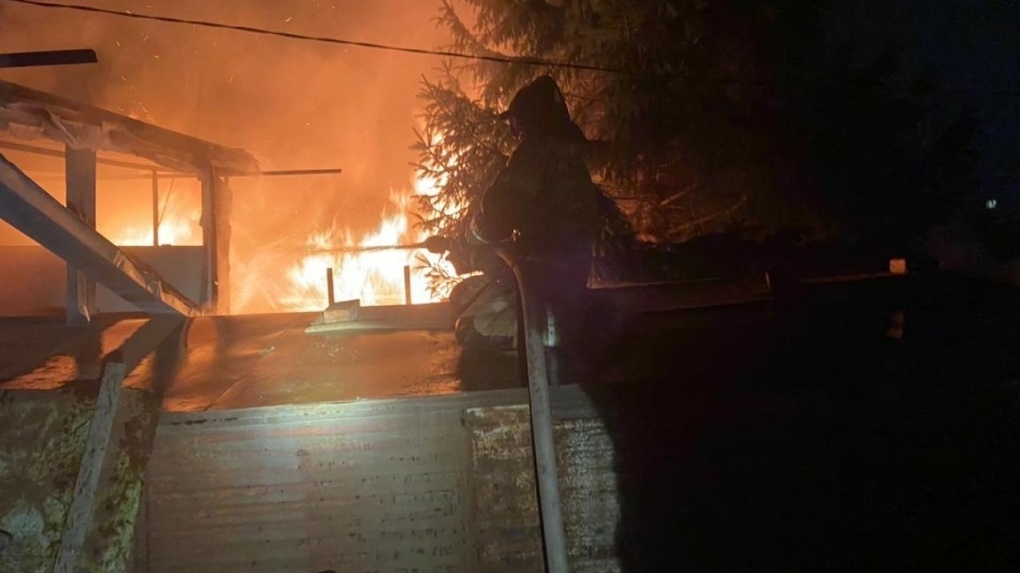 В Омске при пожаре в частном доме погибли два человека