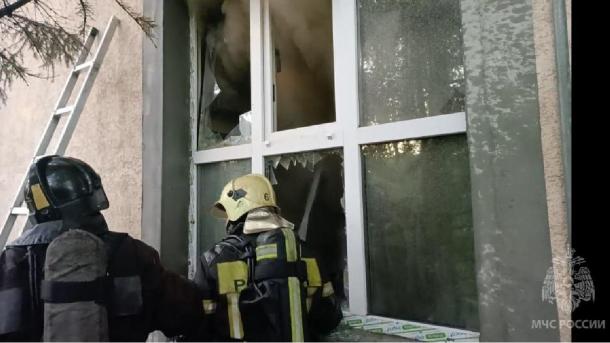 В Советском округе сгорела баня