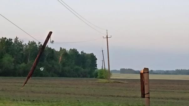 После урагана в Новосибирской области продолжают восстанавливать электричество