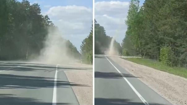 Смерч напугал жителей Новосибирской области и попал на видео