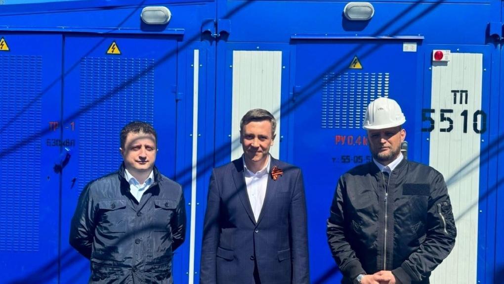 Гендиректор Омскэлектро Андрей Жуковский представил новую трансформаторную подстанцию