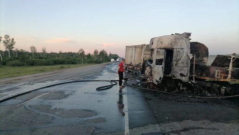 На омской «трассе смерти» погиб молодой мужчина, который влетел под большегруз, пытаясь объехать косулю