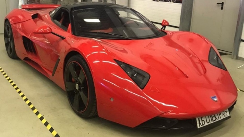 Прототип спорткара Marussia арестовали за долг в 400 тысяч рублей в Новосибирске