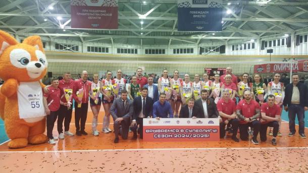 Волейбольный клуб «Омичка» спустя 8 лет вернулся в Суперлигу