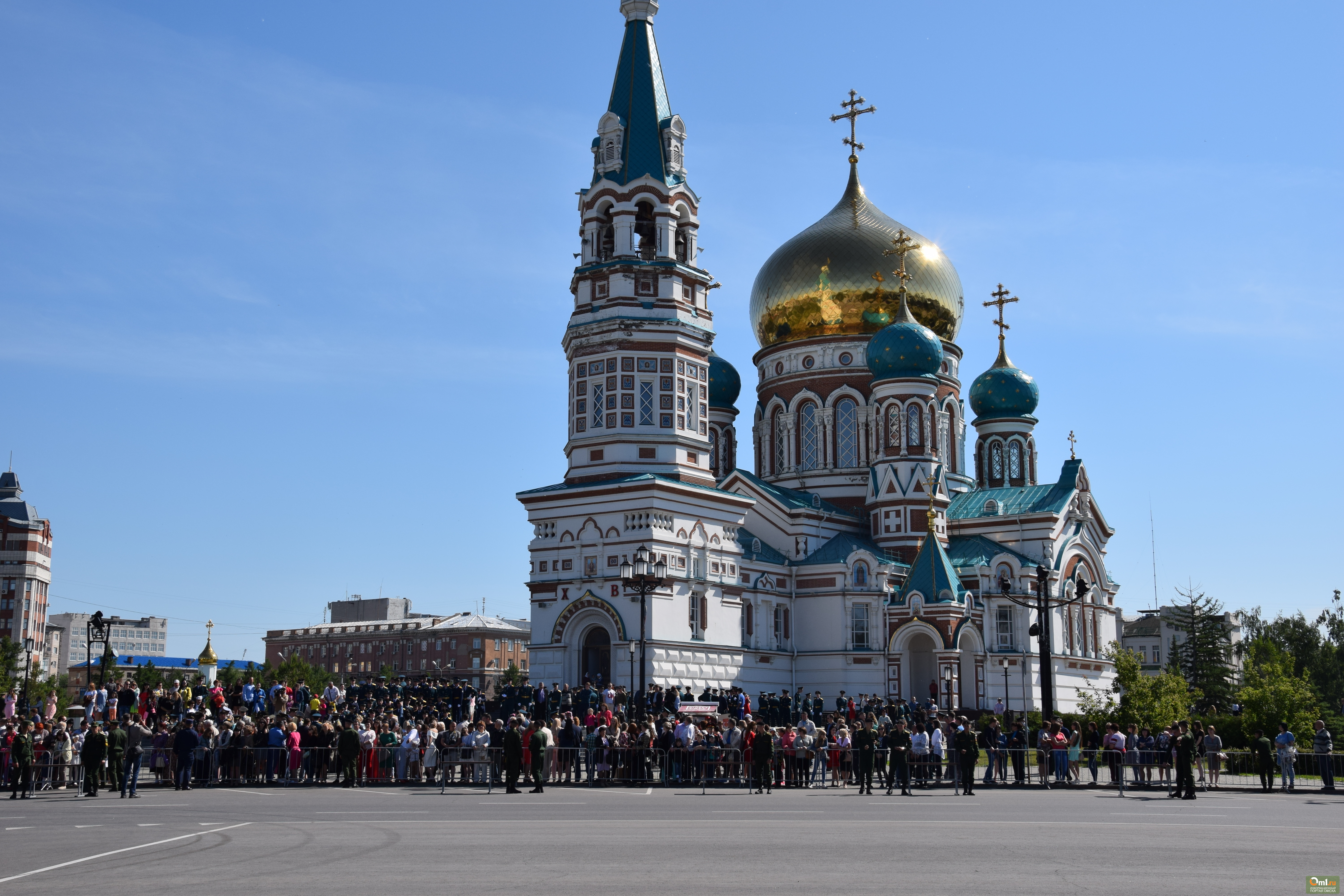 Соборная площадь омск фото