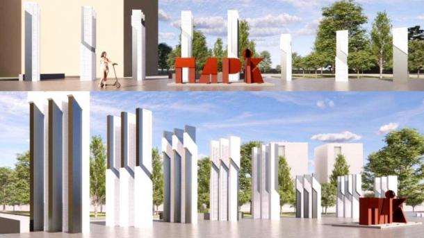 На «Зелёном острове» в Омске обустраивают новую входную группу