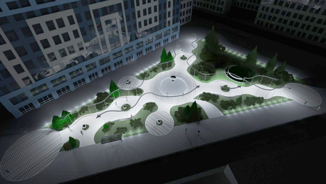 Новосибирцам представили дизайн-проект сквера «Крылья Сибири»