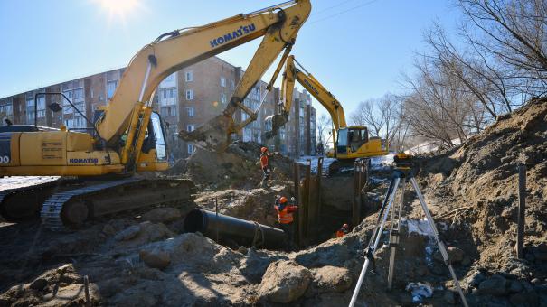 Омский водоканал перевыполняет планы по реконструкции сетей