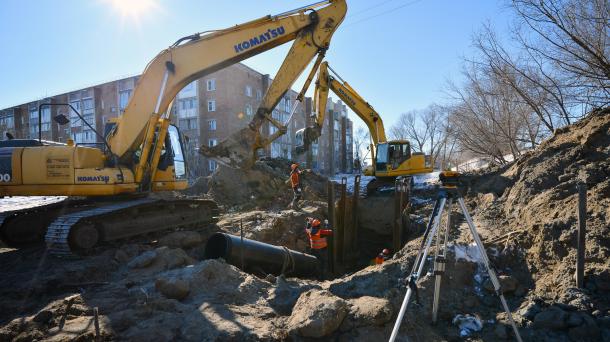 Омский водоканал перевыполняет планы по реконструкции сетей
