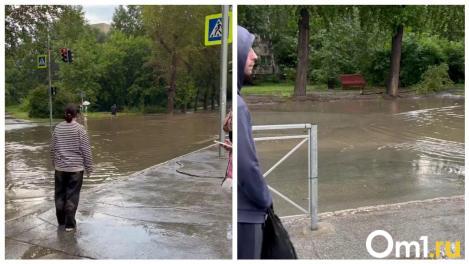 Автобусы поплыли: ливень в Академгородке заставил транспорт менять маршрут