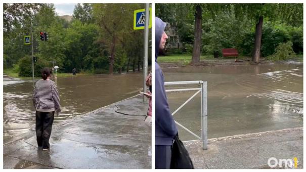 Автобусы поплыли: ливень в Академгородке заставил транспорт менять маршрут