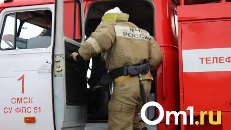 В омском общежитии случился пожар