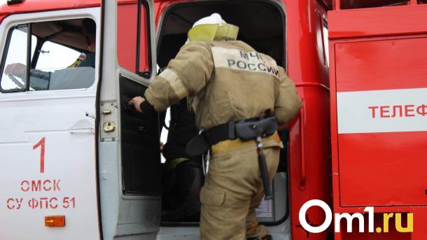 В омском общежитии случился пожар