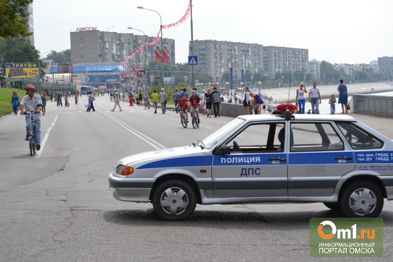 Омские инспекторы ДПС объясняют автолюбителям, как проехать по улице Пушкина