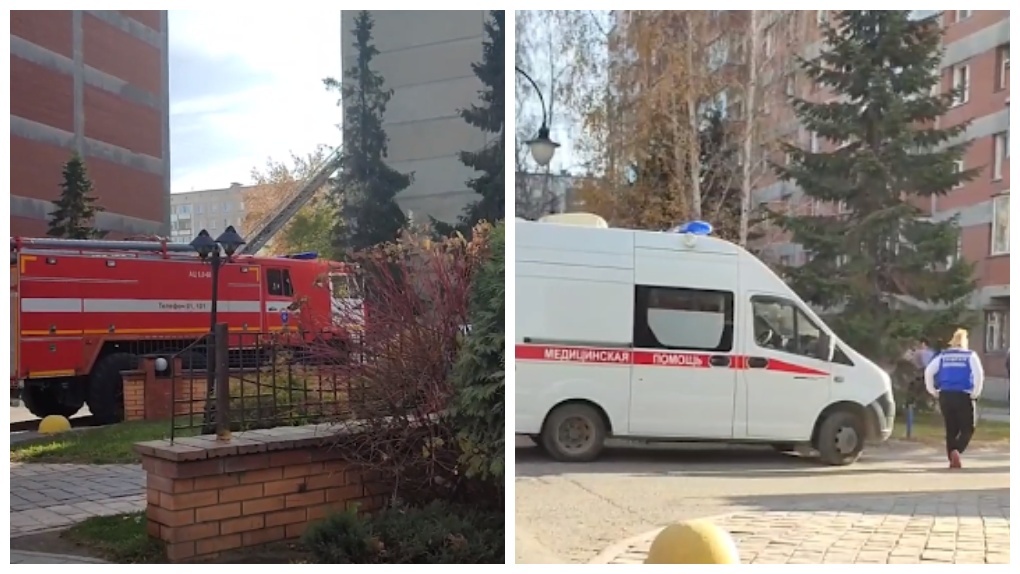 Трёх человек спасли во время пожара в пятиэтажке в Новосибирске