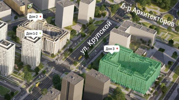 На омском Левобережье строят дом в форме буквы «О»