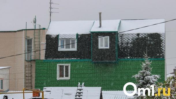 На севере Омской области выпал первый снег