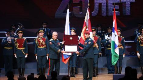 Новосибирский отряд «Ермак» получил грамоту Верховного главнокомандующего на 25-летие