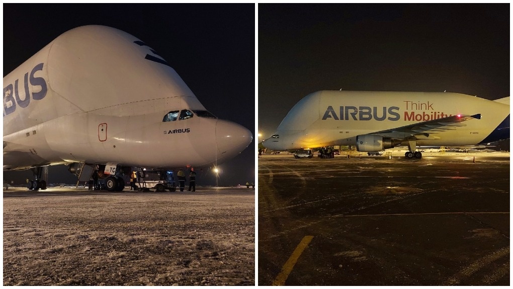 Самолет новосибирск сеул. Airbus Beluga в Новосибирске. Белуга в Толмачево. Аэробус Белуга внутри самолет. Большой самолет в Толмачево.