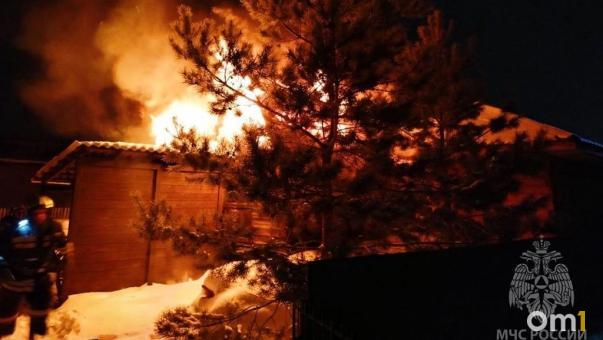 В один день в Омской области погибли два человека при пожаре