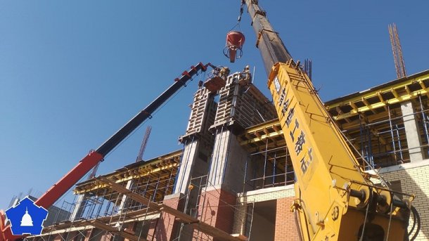 В Омской области новая школа выросла до четвёртого этажа