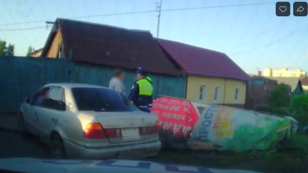 В Омске поймали пьяного водителя с двухлетним ребёнком в салоне