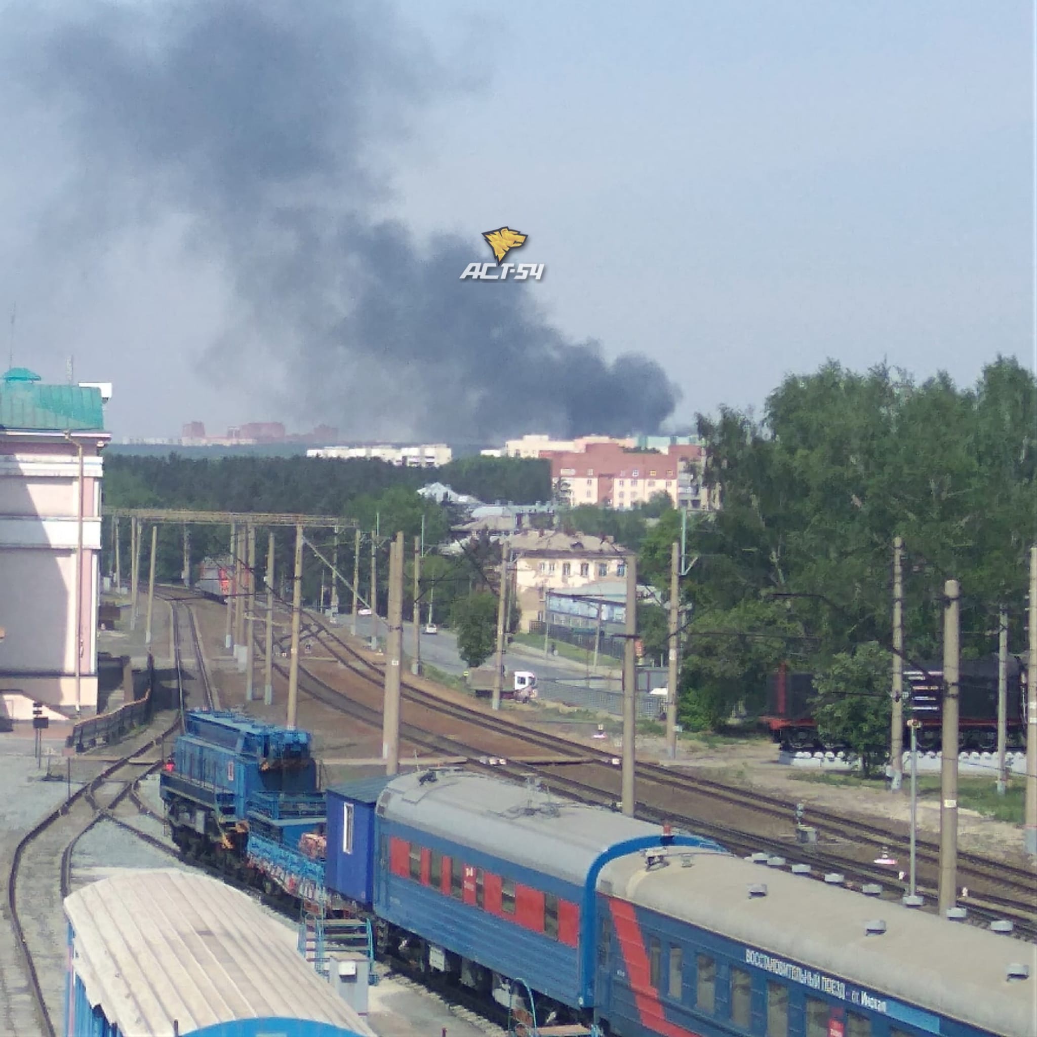 Пожар Новосибирская 9
