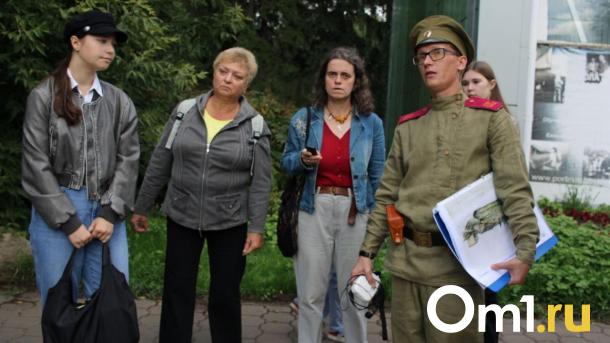 Омичи заметили на улицах города солдата времён Первой мировой войны