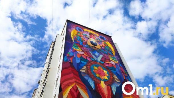 В Омске открыли музей гигантских муралов под открытым небом