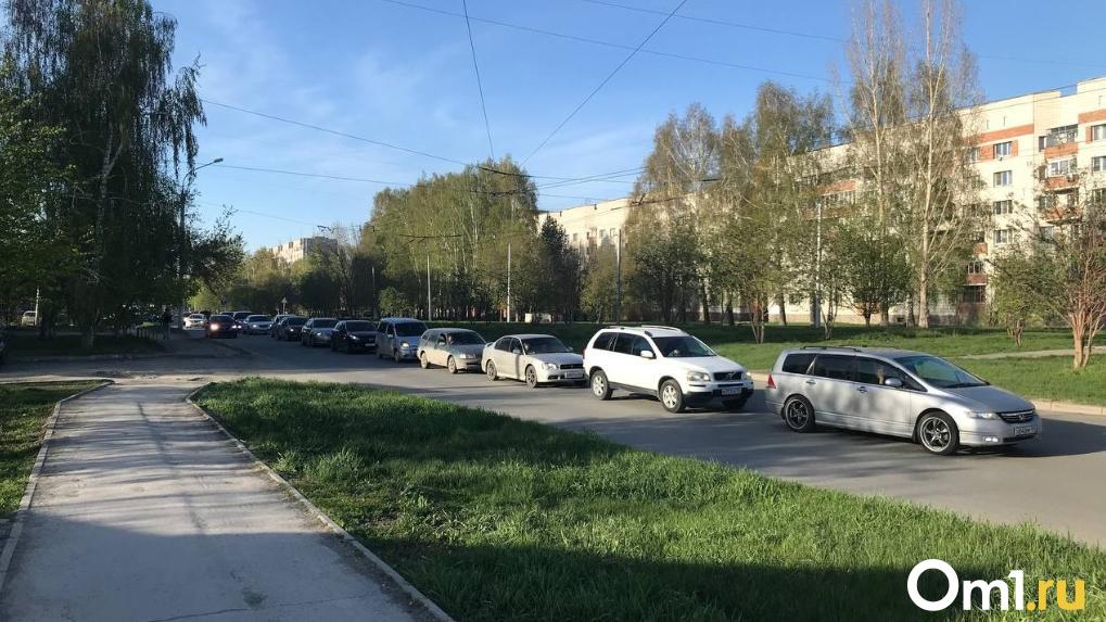 Большая пробка сковала Затулинский жилмассив Новосибирска