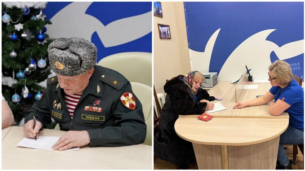 В Новосибирской области прошёл единый день сбора подписей в поддержку выдвижения Владимира Путина