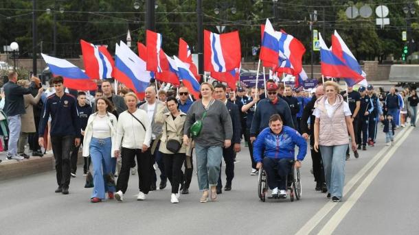 Впервые в новейшей истории. В Омске прошёл парад физкультурников