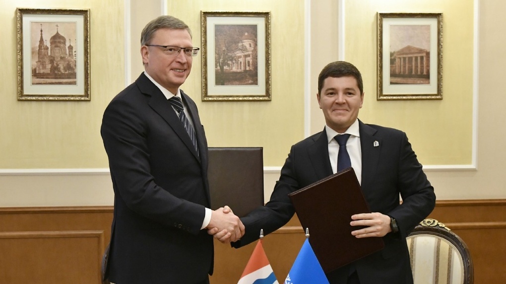 Губернатор договорился о сотрудничестве Омской области с Ямало-Ненецким автономным округом