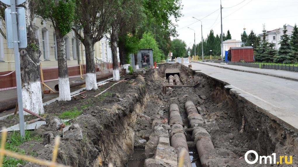 В Омске успели заменить только треть тепловых труб от запланированных работ