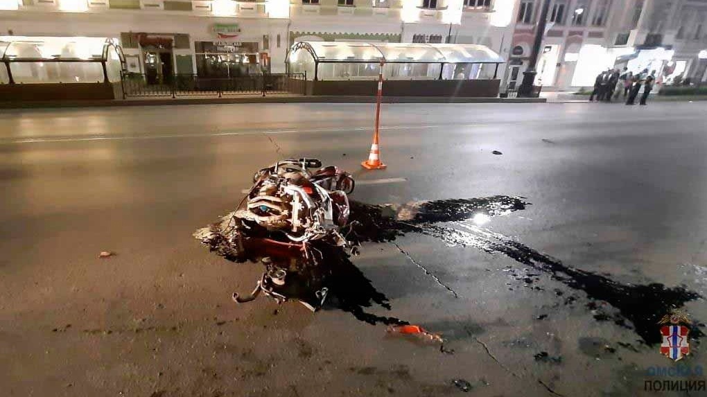 Опубликованы подробности аварии с мотоциклом на улице Ленина в Омске