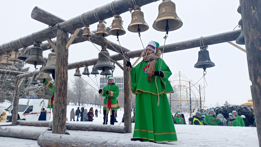 Рождественский фестиваль колокольных звонов прошёл в Новосибирске 7 января