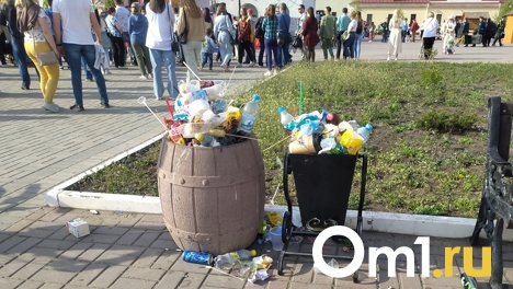 После праздника из Омска вывезли 5 тонн мусора
