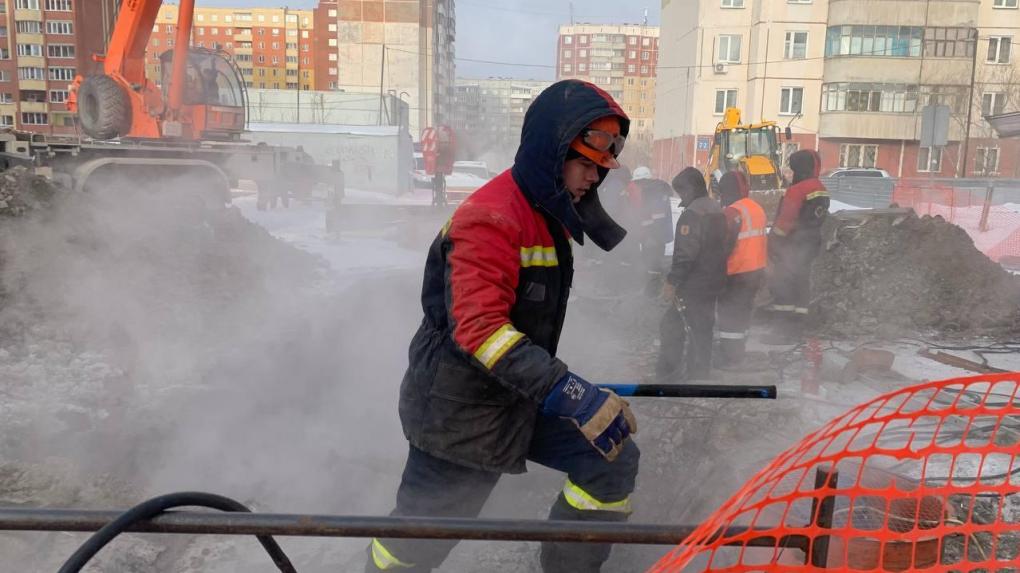 В Новосибирске подвели итоги ликвидации аварий на теплосети за 23 января