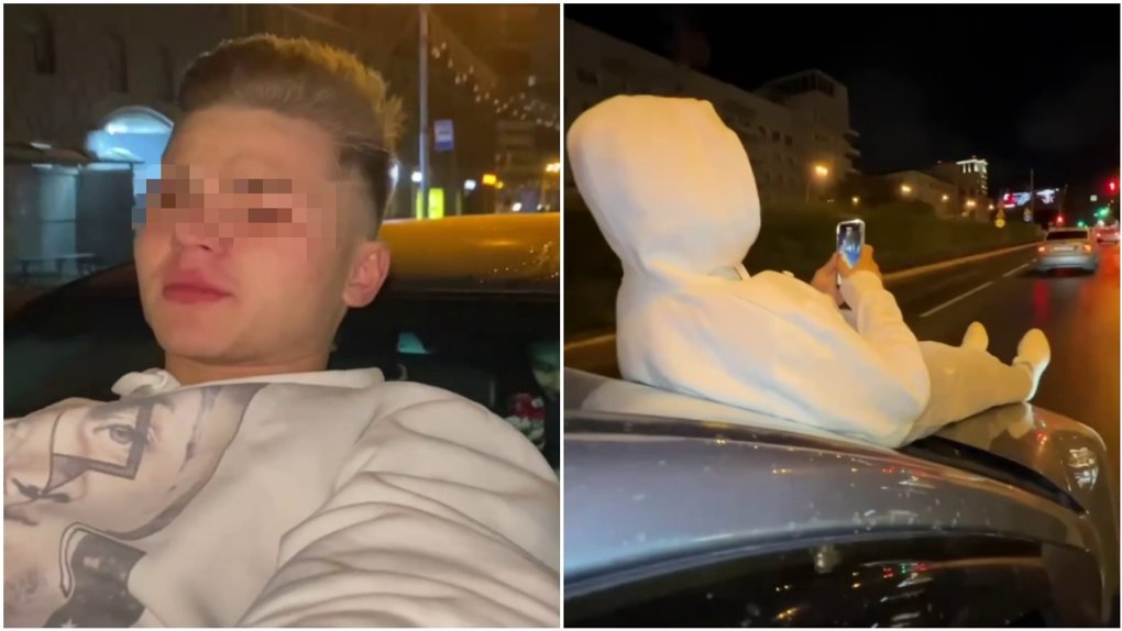 Подросток проехался на капоте машины по Новосибирску