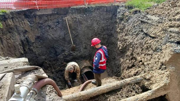 Улицу 70 лет Октября начали раскапывать ещё до перекрытия