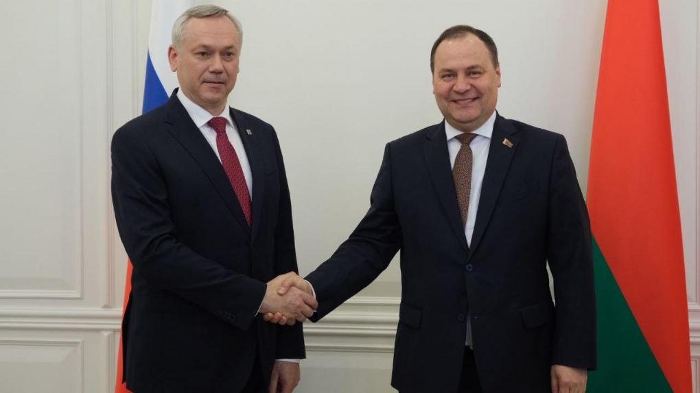 Губернатор Травников встретился с премьер-министром Беларуси Головченко в Минске