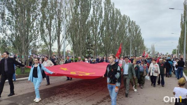В парке Победы после празднования 9 Мая демонтировали фонари