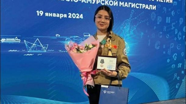 Омская студентка получила президентскую медаль в Москве