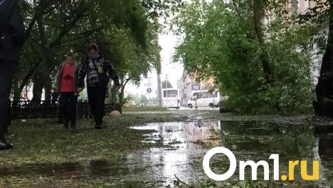 Торговая палатка чуть не убила омичку посреди дня