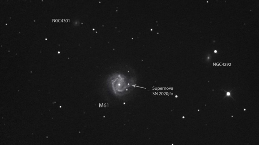 Новосибирский астрофотограф снял сверхновую звезду