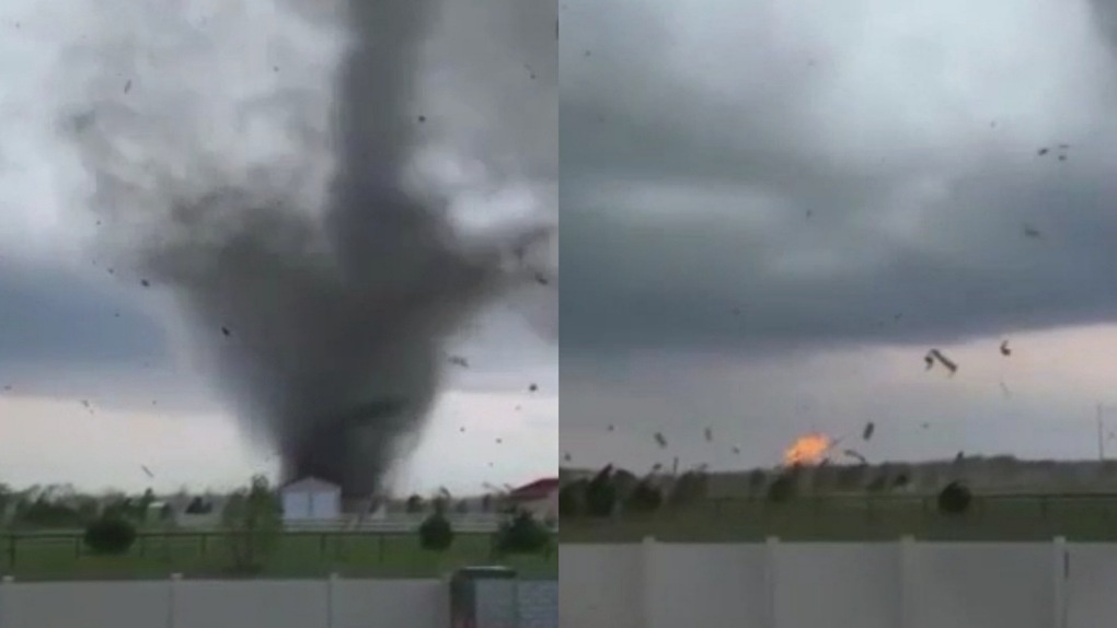 Видео с фейковым торнадо напугало жителей Новосибирской области