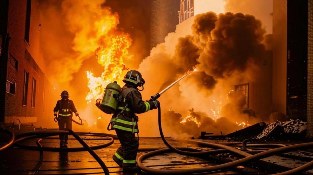 Восемь человек эвакуировали спасатели из горящей девятиэтажки в Новосибирске