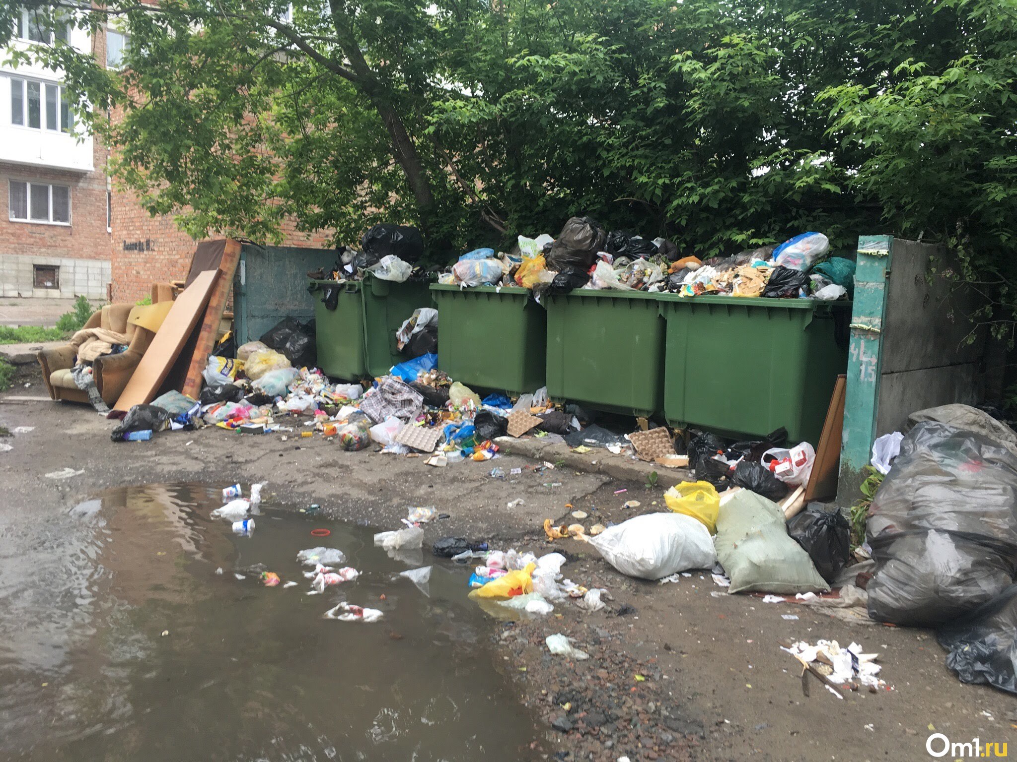 Свалка мусора в Новосибирске