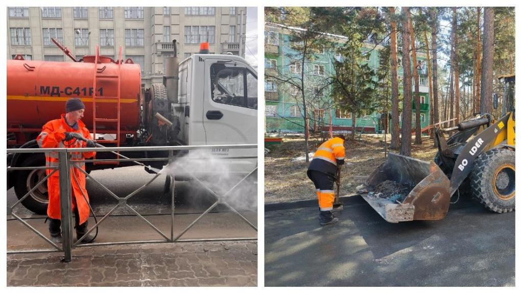 В Новосибирске развернули масштабную уборку к 9 Мая по поручению мэра Кудрявцева