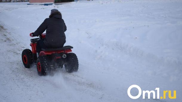 Пьяный омский подросток пытался убежать от полицейских на квадроцикле
